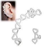 Brinco EAR CUFF folheado a prata